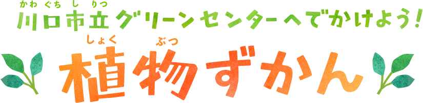 グリーンセンターへ出掛けよう！植物図鑑